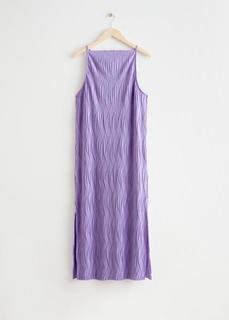 Плиссированное макси-платье со складками & Other Stories