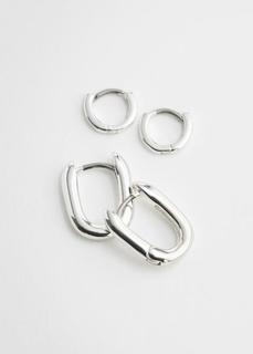 Chunky Hoop Earring Set & Other Stories