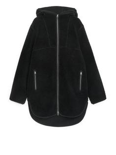 Куртка с капюшоном из искусственного меха Arket