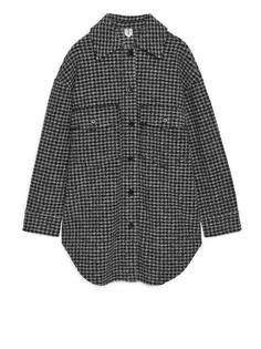 Куртка-рубашка из смесовой шерстяной ткани Arket