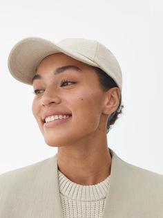 Arket - Кепка изо льна и хлопка для женщин - Бежевый - Размер ONESIZE