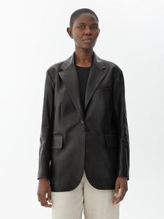 Кожаный пиджак оверсайз Arket