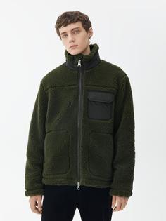 Смесовая шерстяная куртка из искусственного меха Arket