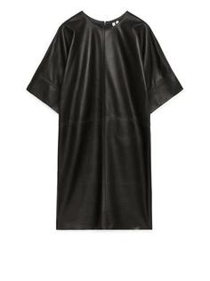 Кожаное платье оверсайз Arket