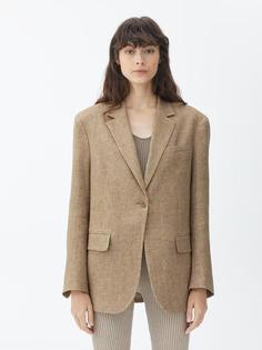 Пиджак оверсайз из смесового льна Arket