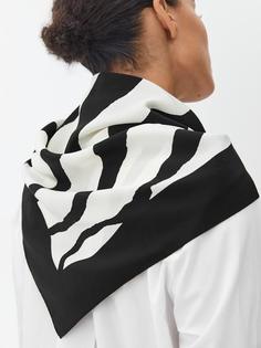 Шелковый шарф с принтом Arket