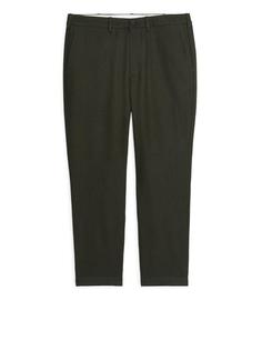 Брюки со средней посадкой из шерсти Arket