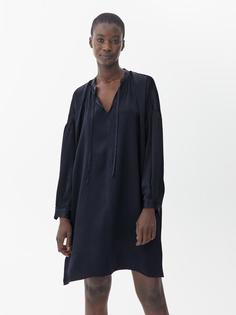 Платье-туника из атласной ткани Arket