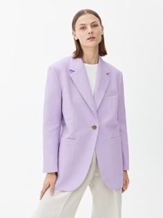 Пиджак оверсайз из хлопка и пеньки Arket