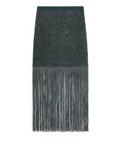 Юбка со сборками и бахромой Arket