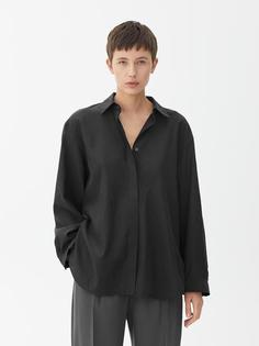 Рубашка свободного кроя из хлопкового купро Arket