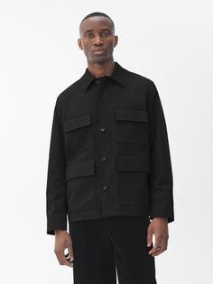 Хлопковая куртка-рубашка в стиле рабочей одежды Arket