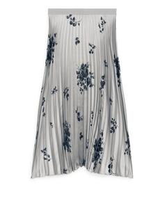 Плиссированная юбка с цветочным принтом Arket