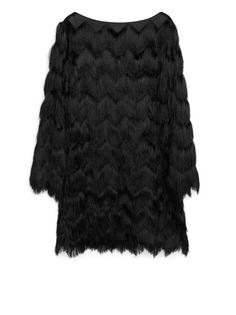 Короткое платье с бахромой Arket