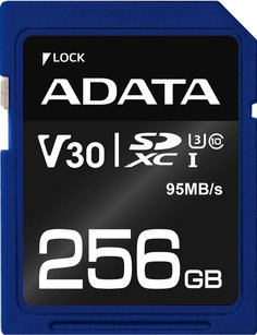Карта памяти ADATA Premier Pro SDXC Class 10 UHS-I U3 V30S 256GB