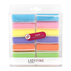 Бигуди поролоновые LADY PINK BASIC D 20 разноцветные 14 шт
