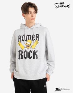 Серое худи с принтом The Simpsons Gloria Jeans