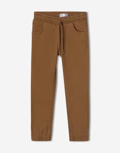 Коричневые брюки Jogger для мальчика Gloria Jeans