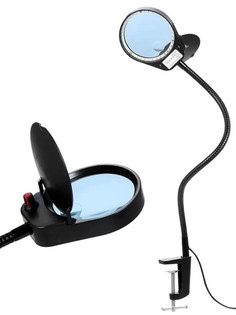 Лупа Kromatech 5x/15x-100mm с подсветкой 38 LED на струбцине PD-7S 23149b314
