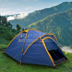 Палатка 4-местная Green Days GJN058-4 с москитной сеткой, 110+220+90х260х145 см