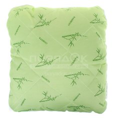 Подушка Бамбук IVVA ПБП-44, хлопок и полиэстер, с кантом, 40х40 см