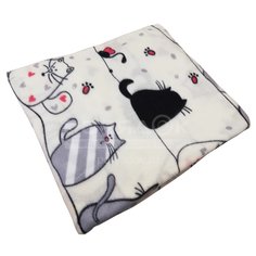 Плед Casa Conforte полутороспальный (120х150 см) флис, Котофей 6138029