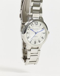 Женские серебристые часы с белым циферблатом Bellfield-Серебристый