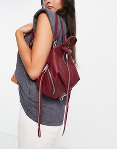 Мягкий неструктурированный рюкзак бордового цвета Rebecca Minkoff-Черный цвет