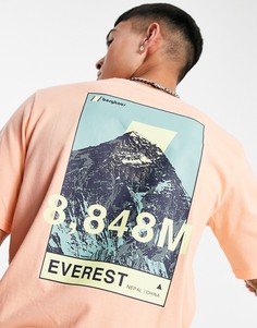 Розовая футболка с принтом Berghaus 8000 Everest-Розовый цвет