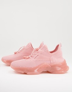 Розовые кроссовки с прозрачной подошвой Steve Madden Match-K-Розовый цвет