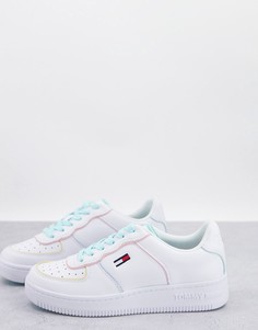 Белые баскетбольные кроссовки с пастельной окантовкой Tommy Jeans Pastel Collection-Белый