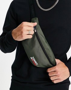 Зеленая сумка-кошелек на пояс с логотипом Tommy Jeans-Зеленый цвет