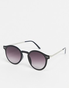 Круглые солнцезащитные очки в черной оправе Spitfire British Summer-Черный цвет