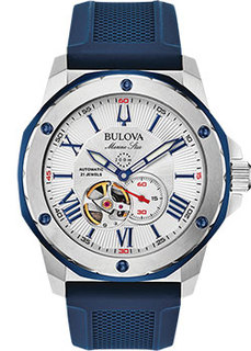 Японские наручные мужские часы Bulova 98A225. Коллекция Marine Star