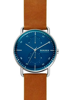 Швейцарские наручные мужские часы Skagen SKW6738. Коллекция Leather