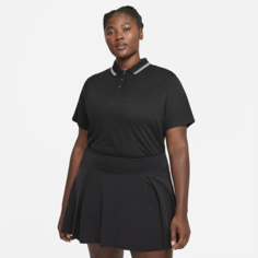 Женская рубашка-поло для гольфа Nike Dri-FIT Victory (большие размеры) - Черный