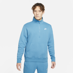 Мужская флисовая футболка с молнией на половину длины Nike Sportswear - Синий