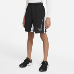 Шорты для тренинга с графикой для мальчиков школьного возраста Nike Dri-FIT - Черный