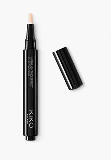 Корректор Kiko Milano для лица жидкий подсвечивающий HIGHLIGHTING EFFECT FLUID CONCEALER, оттенок 01, Porcelain, 2 мл