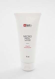 Маска для лица TETe Cosmeceutical с молочной и гликолевой кислотами и бамбуковой пудрой Micro Peel, 75 мл