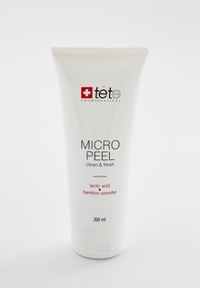 Маска для лица TETe Cosmeceutical с молочной и гликолевой кислотами и бамбуковой пудрой Micro Peel, 200 мл