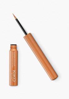 Подводка для глаз Kiko Milano жидкая водостойкая SUPER COLOUR WATERPROOF EYELINER, оттенок 03, Light Copper, 1.7 мл