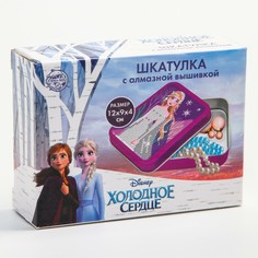 Алмазная вышивка на шкатулке холодное сердце: эльза 8.5*11.5 см Disney