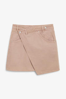 Асимметричная джинсовая мини-юбка Monki