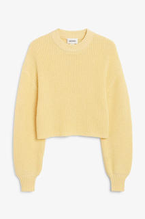 Укороченный вязаный свитер Monki