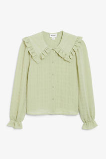 Прозрачная блузка с матросским воротником Monki