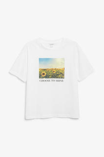 Футболка из хлопка Monki