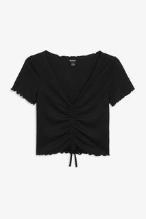 Кроп-топ с волнистой кромкой Monki