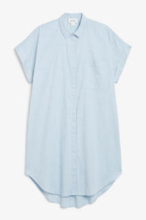 Платье-рубашка миди силуэта оверсайз Monki