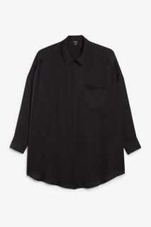 Атласная блуза оверсайз Monki